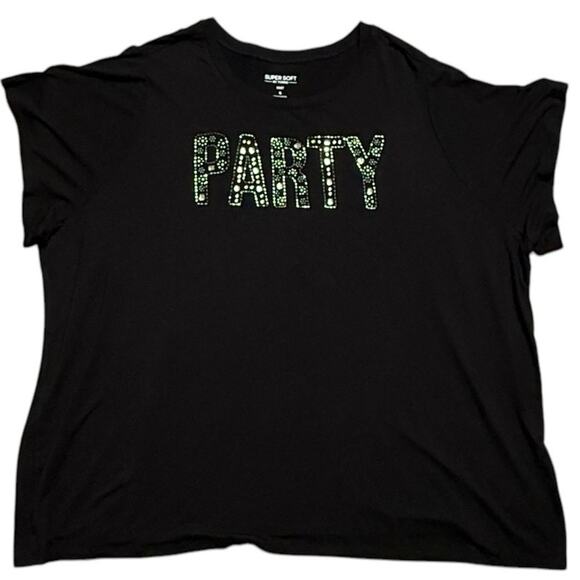 Torrid Graphic Tee Super Soft Knit Size 6X in Black - Picture 6 of 11